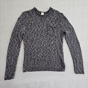 Hollister California Knit Sweater Medium Black Long Sleeve Crew Neck Pullover